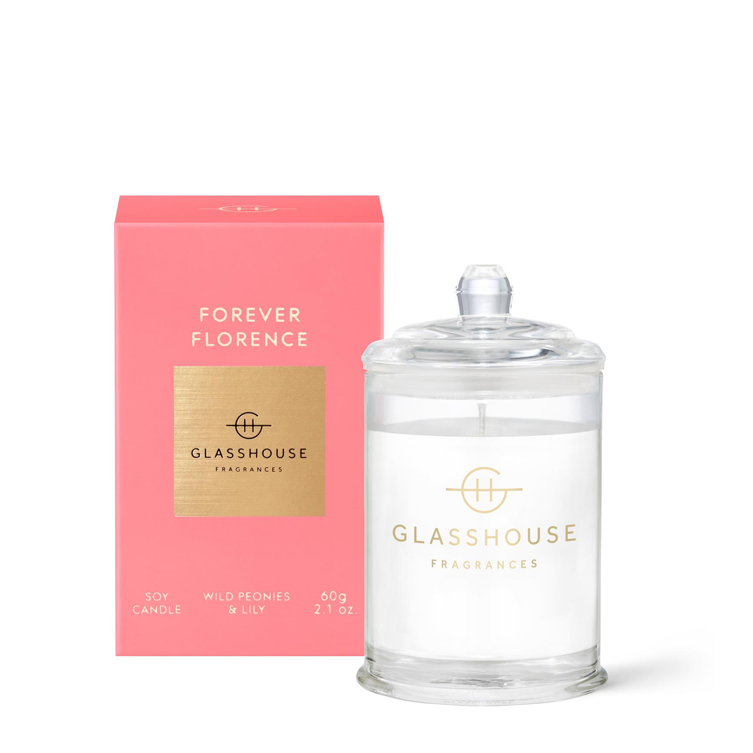 Glasshouse Fragrances Forever Florence Soy Candle 60g